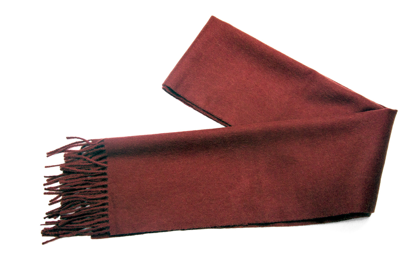 Brushed Burgundy - Peruvian Baby Alpaca Scarf
