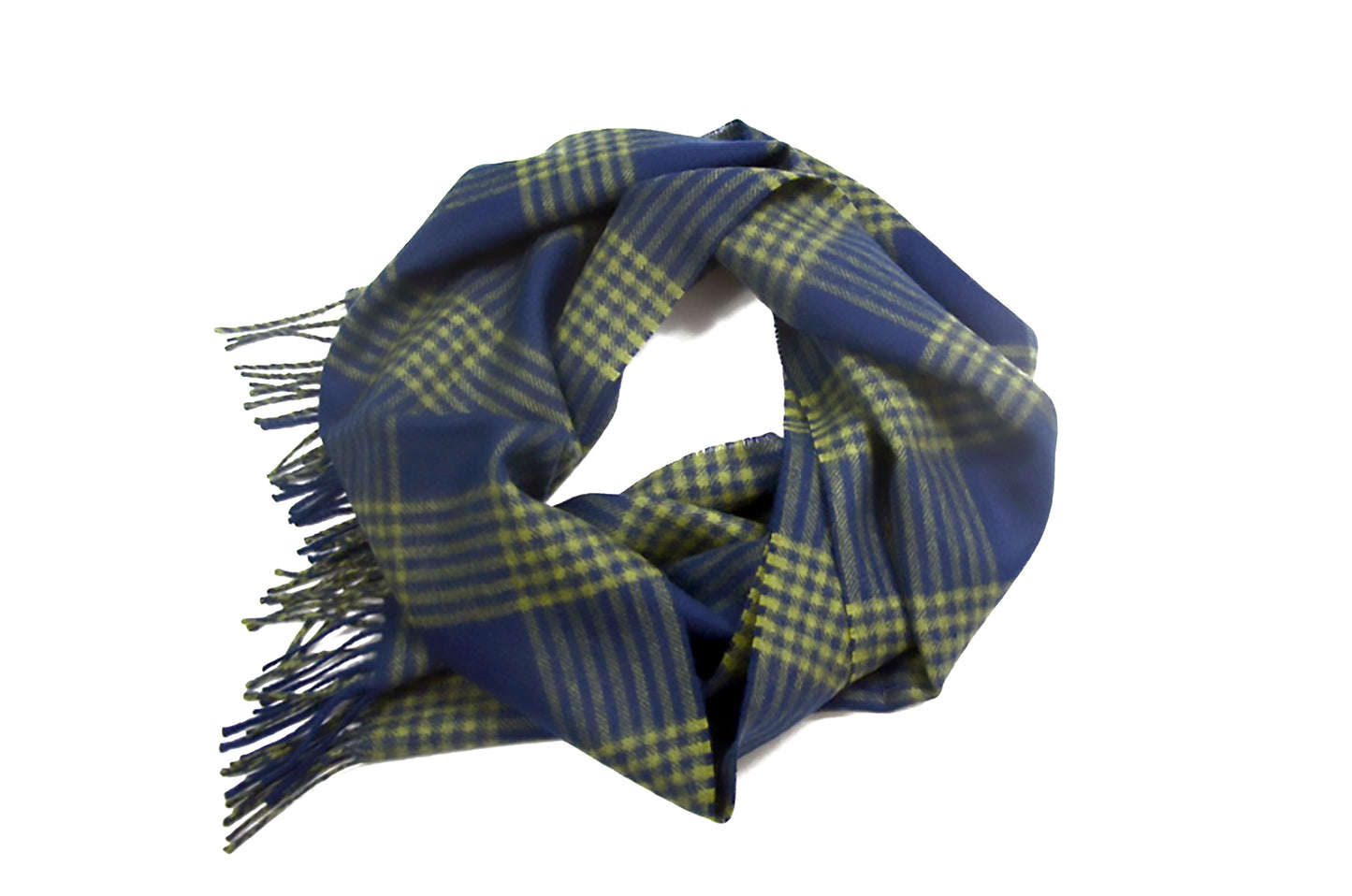 Green Contrails  -  Peruvian Baby Alpaca  Scarf